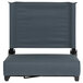 A Flash Furniture Grandstand Dark Blue comfort seat with a grey backrest.