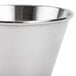 An American Metalcraft stainless steel round sauce cup on a white background.