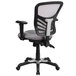 Flash Furniture HL-0001-GY-GG Mid-Back Gray Mesh Office Chair with ...