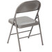 A Flash Furniture gray metal folding chair.