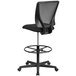 A Flash Furniture black mesh office chair with a black backrest.