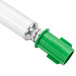 A close-up of a green and white Unger Acme insert tube.
