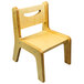 A Whitney Brothers wooden children's chair with a natural wood seat and backrest.
