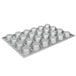 A Chicago Metallic silver aluminized steel muffin pan with 24 cups.
