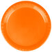 Creative Converting 28191011 7" Sunkissed Orange Plastic Plate - 240/Case Main Thumbnail 2
