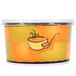 Huhtamaki 70416 16 oz. Streetside Print Double-Wall Poly Squat Paper Soup / Hot Food Cup with Plastic Lid - 250/Case Main Thumbnail 2
