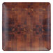 An Elite Global Solutions square bamboo melamine plate with a checkered pattern.