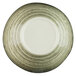 An Elite Global Solutions Doheny melamine bowl with a beach design including a stripe.