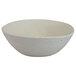 A white melamine bowl with speckled specks.