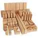 A group of Whitney Brothers maple wood blocks with different shapes and sizes.