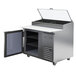 Beverage-Air DP46HC-CL 46" 1 Door Clear Lid Refrigerated Pizza Prep Table Main Thumbnail 2