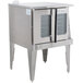 A large stainless steel Garland convection oven with glass doors.
