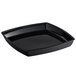 A black square bowl insert with a lid on it.