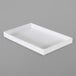 A white rectangular Elite Global Solutions melamine food pan.