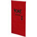 A red rectangular Menu Solutions menu cover with black text that reads "yum"