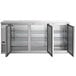 Avantco UBB-378-HC-S 79" Stainless Steel Counter Height Solid Door Back Bar Refrigerator with LED Lighting Main Thumbnail 4