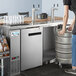 Avantco UDD-378-HC-S Stainless Steel Kegerator / Beer Dispenser with 2 Double Tap Towers - (4) 1/2 Keg Capacity Main Thumbnail 1