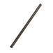 An American Metalcraft black stainless steel straight straw with a black metal tube.