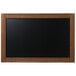 MasterVision PM07156221 36" x 24" Rustic Wall-Mount Chalkboard with Antique Vieux Chene Oak Frame Main Thumbnail 2