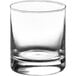 An Acopa Straight Up old fashioned glass on a white background.