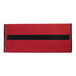 A red and black rectangular bottom board with a black strip.