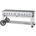 Crown Verity CV-MCB-72-SI-50/100 Liquid Propane 72" Mobile Outdoor Grill with Single Gas Connection and 50-100 lb. Tank Capacity Main Thumbnail 1