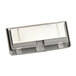 Durable 497637 6 3/4" x 5/8" x 3" Silver Sign Holder with Clear Acrylic Click Window Main Thumbnail 3