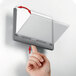 Durable 497637 6 3/4" x 5/8" x 3" Silver Sign Holder with Clear Acrylic Click Window Main Thumbnail 4
