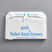 Lavex Janitorial Half Fold Paper Toilet Seat Cover - 250/Pack Main Thumbnail 3