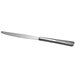 A Reserve by Libbey stainless steel dinner knife with a silver handle.