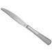 A Reserve by Libbey stainless steel dinner knife with a textured silver handle.