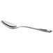 A Reserve by Libbey stainless steel dinner spoon with a silver handle and spoon.