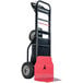 A red and black Magliner motorized hand truck.