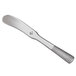 A Reserve by Libbey stainless steel butter knife with a textured handle.