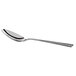 A Reserve by Libbey stainless steel dinner spoon with a silver handle.