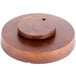 Town 51305 6 Compartment Carved Wooden Pu Pu / Appetizer Platter - 12" Diameter Main Thumbnail 3