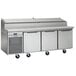 Traulsen TS090HT 90" Salad / Pizza Prep Refrigerator with Three Doors - Specification Line Main Thumbnail 1