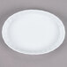 CAC QSV-5 White Fluted Oval Serving Dish 5" x 4" - 36/Case Main Thumbnail 3