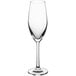 An Acopa Elevation clear wine flute with a stem.