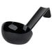 A black Cambro ladle with a long handle.