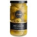 A jar of Belosa sweet pickle stuffed green olives.
