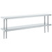 Advance Tabco ODS-12-36 12" x 36" Table Mounted Double Deck Stainless Steel Shelving Unit Main Thumbnail 1