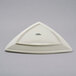 Tuxton BEZ-1108 11" Eggshell Triangle China Plate - 12/Case Main Thumbnail 3