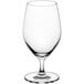 An Acopa Elevation clear wine glass with a base.