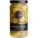 A jar of Belosa Cream Cheese & Jalapeno Stuffed Queen Olives with a black label.