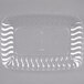 Fineline Flairware 257-CL Clear 5" x 7" Plastic Snack Tray - 252/Case Main Thumbnail 2