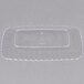 Fineline Flairware 257-CL Clear 5" x 7" Plastic Snack Tray - 252/Case Main Thumbnail 3
