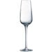 A clear Chef & Sommelier Sublym wine flute with a long stem.
