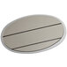 Cawley 1 3/4" x 2 1/2" Customizable Silver Economy Metal Oval Nametag Main Thumbnail 3