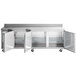 Avantco SS-WD-3R 93" Stainless Steel Extra Deep Worktop Refrigerator with 3 1/2" Backsplash Main Thumbnail 5